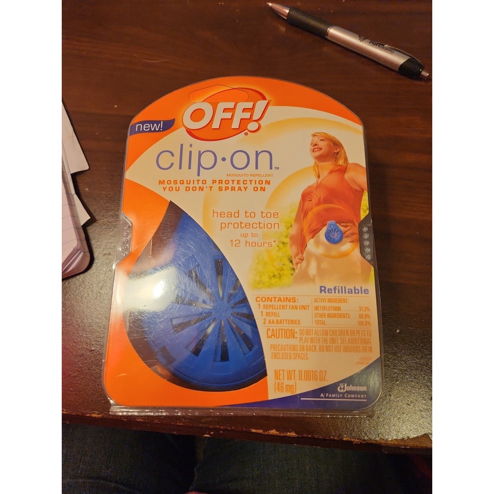 Off! Clip On Refillable FAN Circulated Mosquito Repellent Discontinued 1 Refill